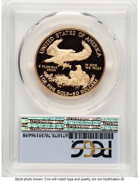 2018-W Proof Gold Eagle 1 oz FDI FS Flag 70 PCGS