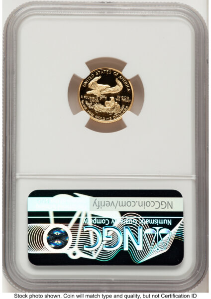 1993-P Proof Gold Eagle 1/10 oz Red Book 70 NGC