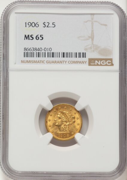 1906 $2 1/2 65 NGC