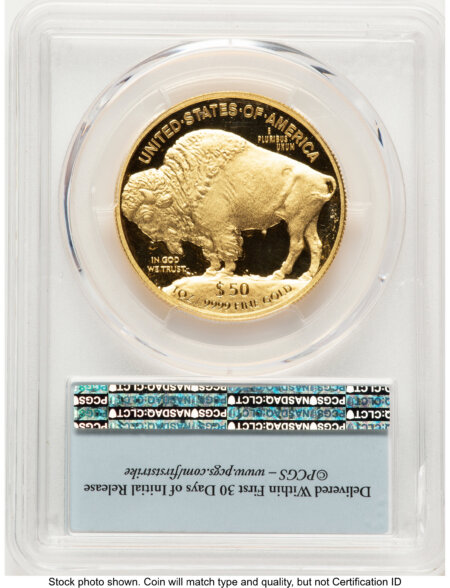 2016-W Proof Gold Buffalo 1 oz FS Bison Label 70 PCGS