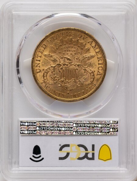 1877-S $20 Blue Gradient 61 PCGS
