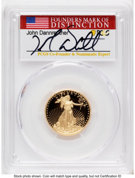 2020-W Proof Gold Eagle 1/4 oz FDI John Dannreuther 70 PCGS