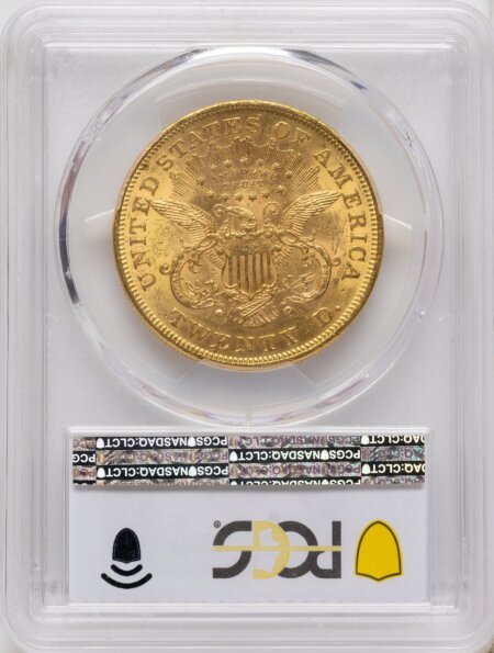 1873 $20 OPEN 3 Blue Gradient 61 PCGS