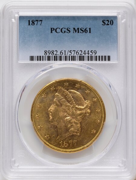 1877 $20 61 PCGS