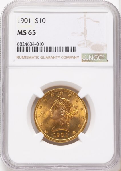 1901 $10 65 NGC