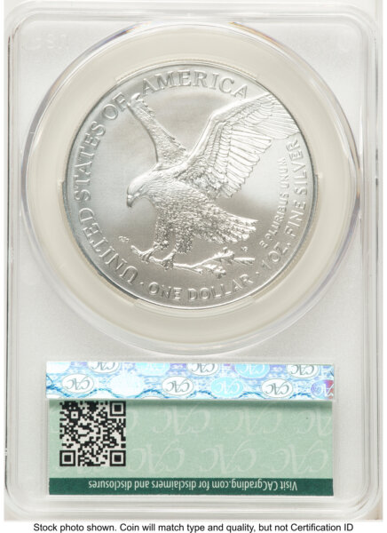 2026 Silver Eagle First Day Of Delivery 70 CACG