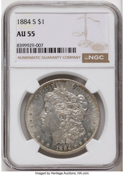 1884-S S$1 55 NGC