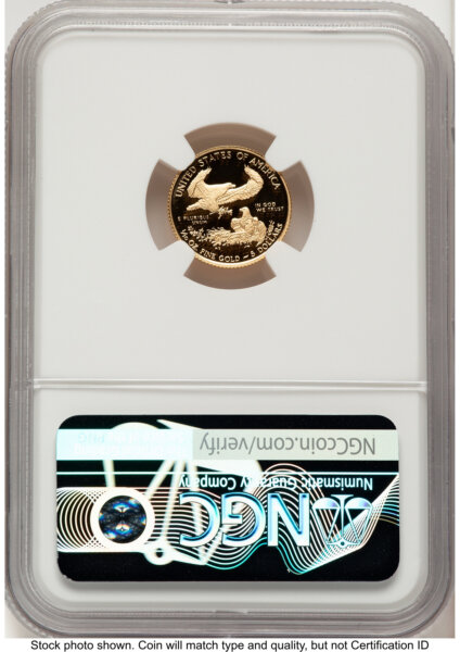 2021-W Type 1 Proof Gold Eagle 1/10 oz Red Book 70 NGC