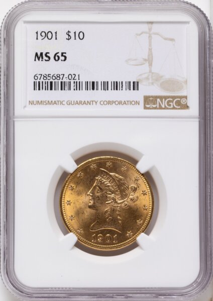 1901 $10 65 NGC