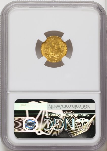 1854 G$1 Type Two 63 NGC