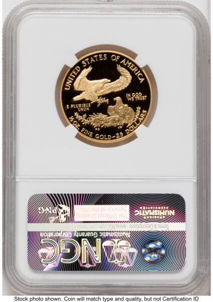 1995-W Proof Gold Eagle 1/2 oz Saint Gaudens Label 70 NGC
