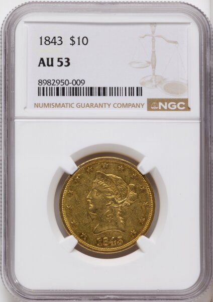 1843 $10 53 NGC