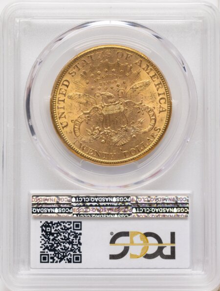 1888-S $20 Blue Gradient 61 PCGS