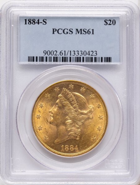 1884-S $20 Blue Gradient 61 PCGS