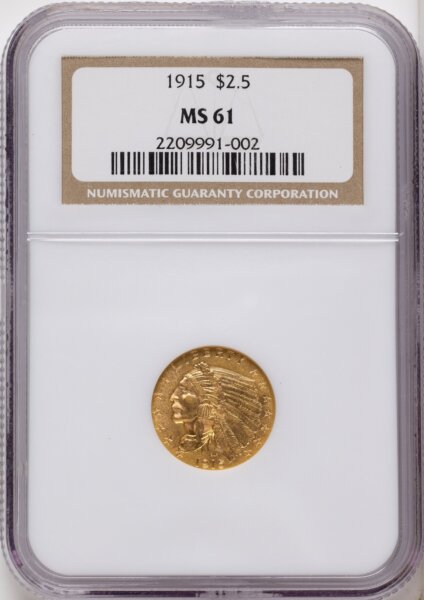1915 $2 1/2 61 NGC