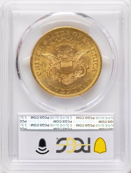 1860 $20 62 PCGS