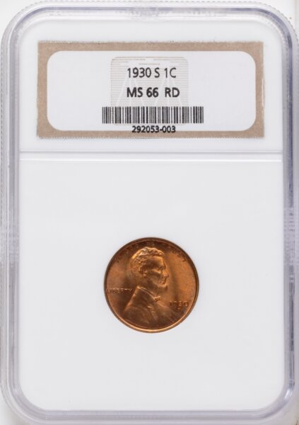 1930-S 1C, RD 66 NGC