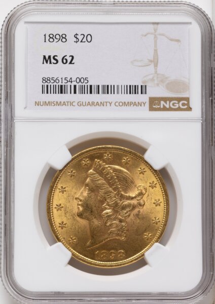 1898 $20 62 NGC