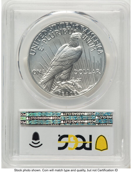 2021 S$1 Peace Dollar, MS FDI Peace Label 70 PCGS
