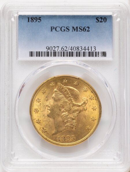 1895 $20 Blue Gradient 62 PCGS