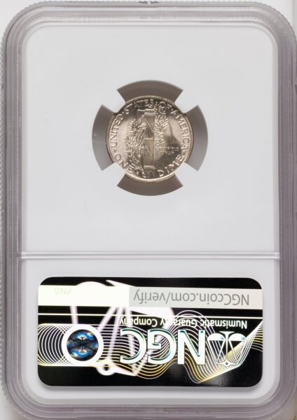 1945-S 10C MICRO S, FB 66 NGC