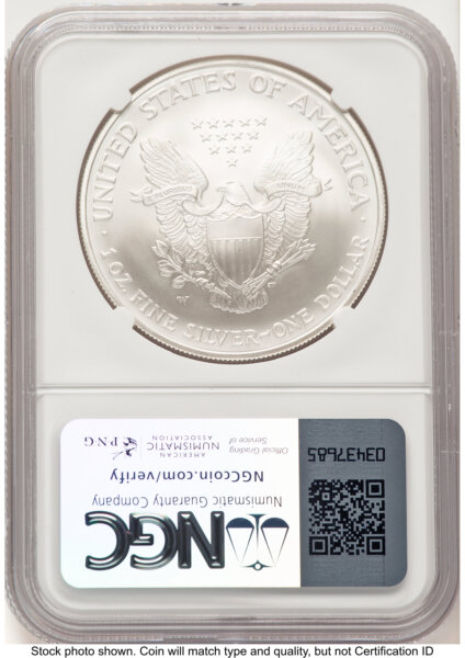2006-W Burnished Silver Eagle 1 oz Jeff Garrett Red Book 70 NGC