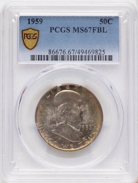 1959 50C, FL PCGS Secure 67 PCGS