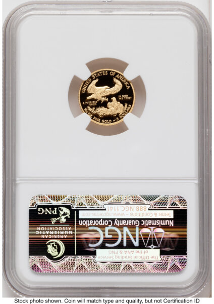 2013-W Proof Gold Eagle 1/10 oz ER Blue 70 NGC