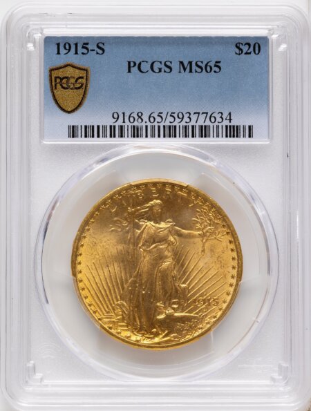 1915-S $20 PCGS Secure 65 PCGS