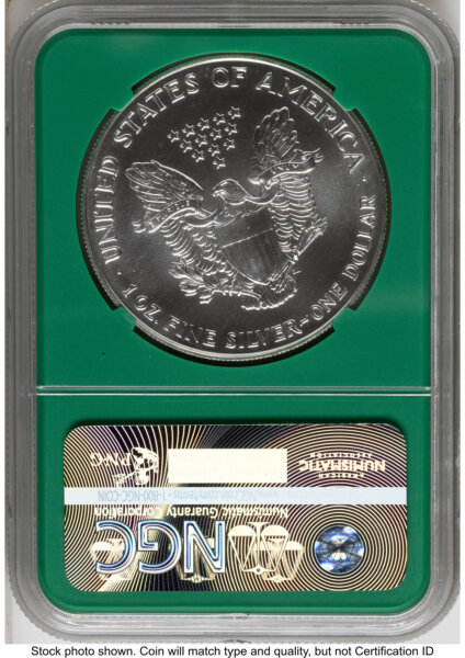1993 Silver Eagle Monster Box From US Mint Sealed Box Green Core Label 70 NGC