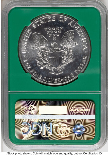 1989 Silver Eagle Monster Box From US Mint Sealed Box Green Core Label 70 NGC