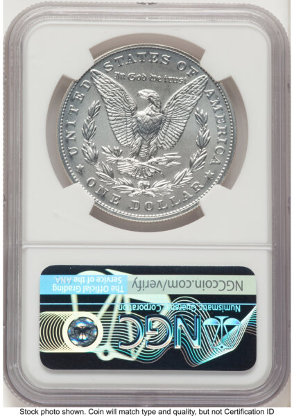 2021 S$1 Morgan Dollar, MS ER Mike Castle/Miles Standish 70 NGC