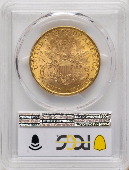 1895 $20 Blue Gradient 62 PCGS