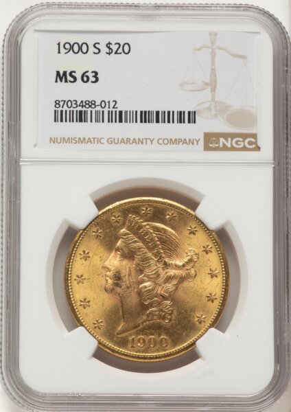 1900-S $20 63 NGC