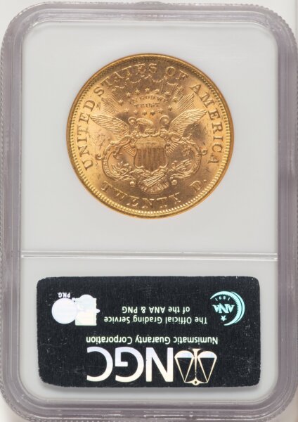 1875 $20 Brown Label 62 NGC
