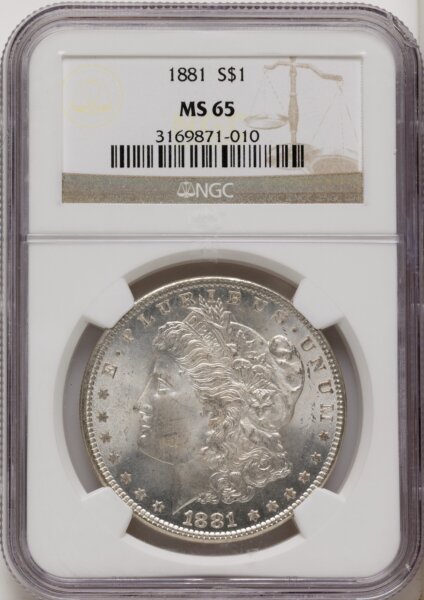 1881 S$1 65 NGC