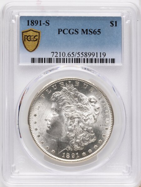 1891-S S$1 PCGS Secure 65 PCGS