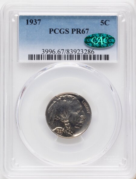 1937 5C CAC 67 PCGS