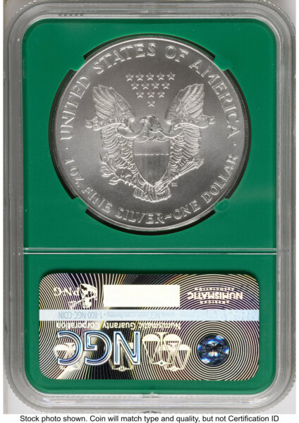 1995 Silver Eagle Monster Box From US Mint Sealed Box Green Core Label 70 NGC