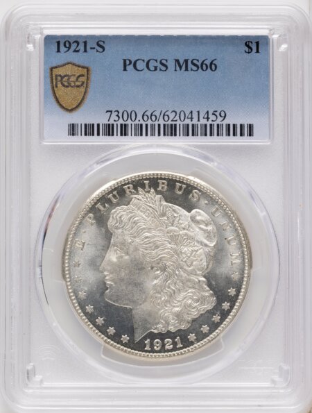 1921-S S$1 PCGS Secure 66 PCGS