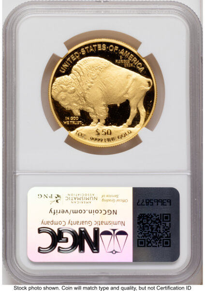 2021-W Proof Gold Buffalo 1 oz Kenneth Bressett Red Book 70 NGC
