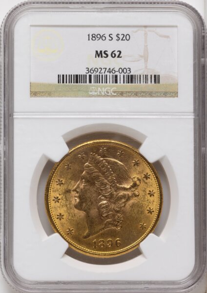 1896-S $20 62 NGC