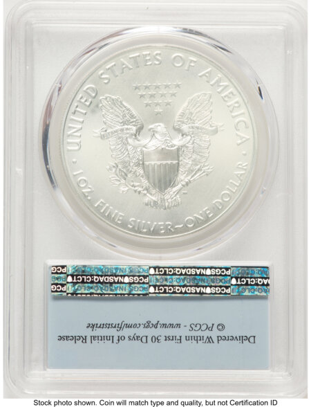 2017 Silver Eagle FS Flag 70 PCGS