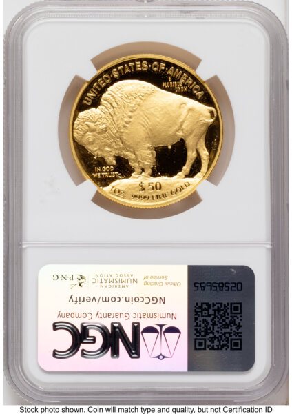2022-W Proof Gold Buffalo 1 oz Kenneth Bressett Red Book 70 NGC