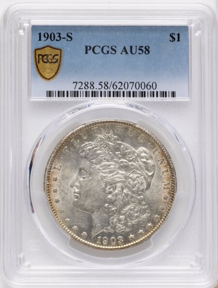 1903-S S$1 PCGS Secure 58 PCGS