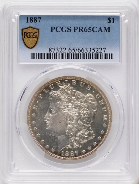1887 S$1, CA PCGS Secure 65 PCGS