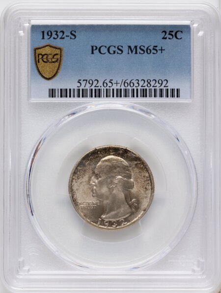 1932-S 25C PCGS Secure PCGS Plus 65 PCGS