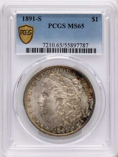 1891-S S$1 PCGS Secure 65 PCGS