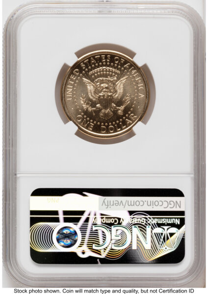 2026 Semiquincentennial President Donald J. Trump $1 (Privy Mark) FDI America 250 Label 66 NGC