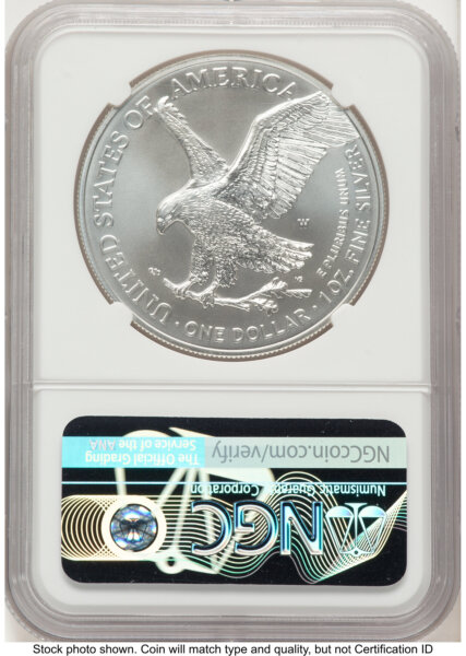 2021-W TY2 Burnished Silver Eagle 1 oz ER Eagle 35th Anniversary Label 70 NGC